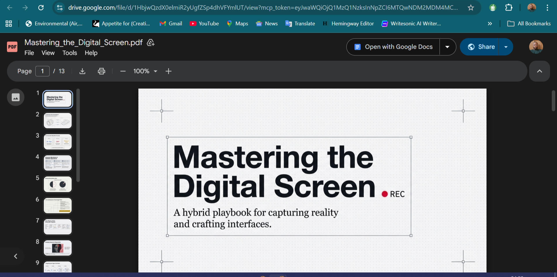 They are directed to google drive to download the free guide