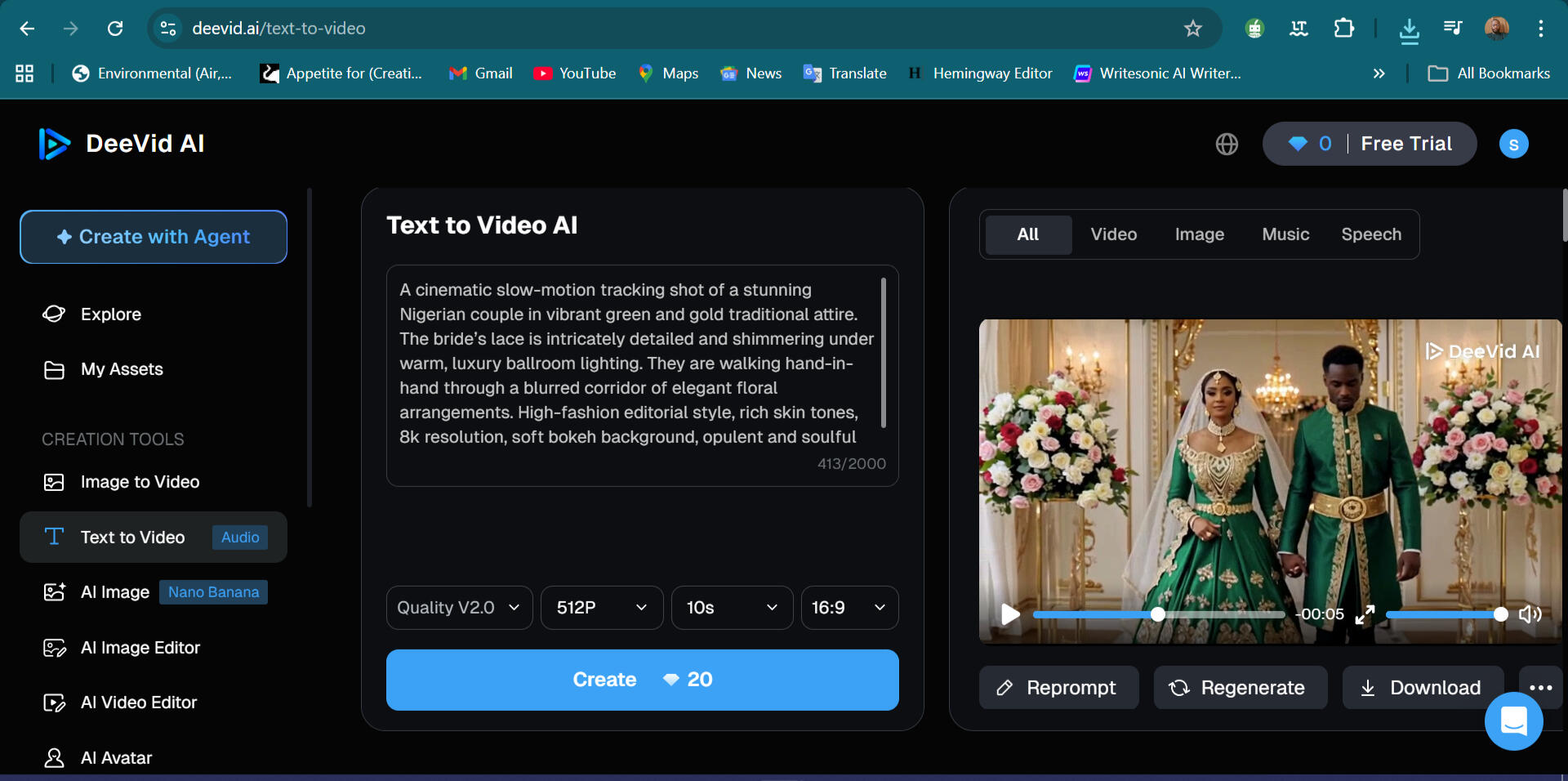 Use Deevid to generate Videos for post scheduling➡️